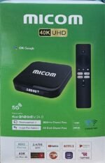 MICOM 40K Ultra HD Smart Android TV Box – 8000+ Live Channel Free | 3 Months Warranty | 16GB+256GB | Dual WiFi