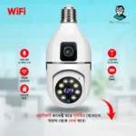 360° WiFi IP Bulb Camera with Night Vision & Two-Way Audio | V380 Pro App Supported - Image 2